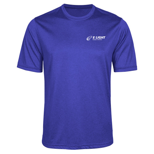  Royal Heather Performance Contender Tee - E Light Electric with Tagline