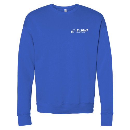 Bella + Canvas Royal Fleece Crew - E Light Electric with Tagline
