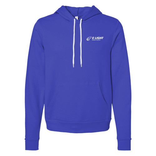  Bella + Canvas Royal Fleece Hood - E Light Electric with Tagline