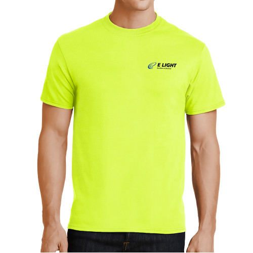  Safety Green T Shirt - E Light Electric with Tagline
