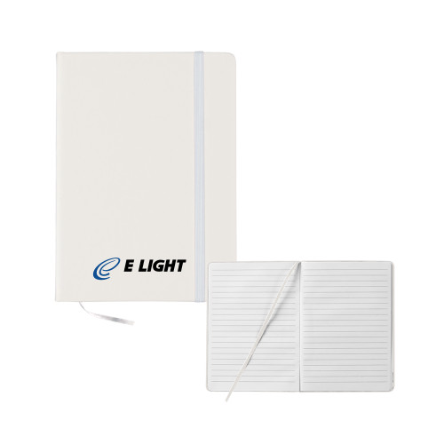  5x7 White Hard Cover Journal - E Light Electric