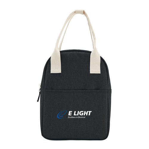  Black WorkSpace Lunch Cooler Bag - E Light Electric with Tagline