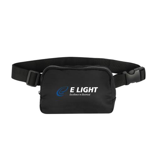  Anywhere Black Belt Bag - E Light Electric with Tagline
