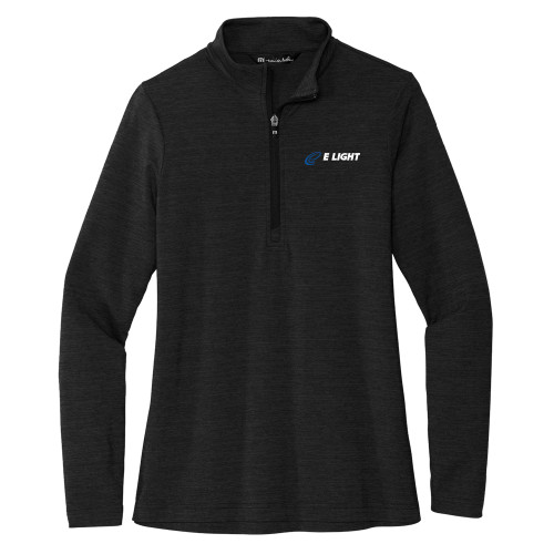  TravisMathew Womens Black Crestview 1/4 Zip - E Light Electric
