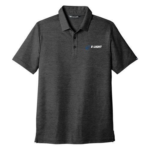  TravisMathew Black Oceanside Heather Polo - E Light Electric