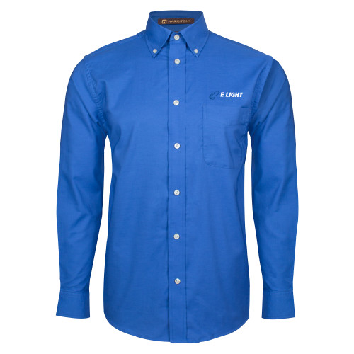  Royal Oxford Long Sleeve Shirt - E Light Electric
