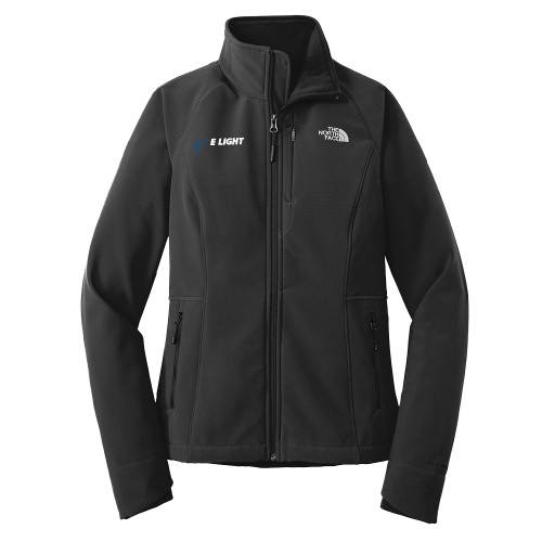  The North Face Womens Black Apex Barrier Softshell Jacket - E Light Electric