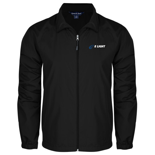  Black Full Zip Wind Jacket - E Light Electric