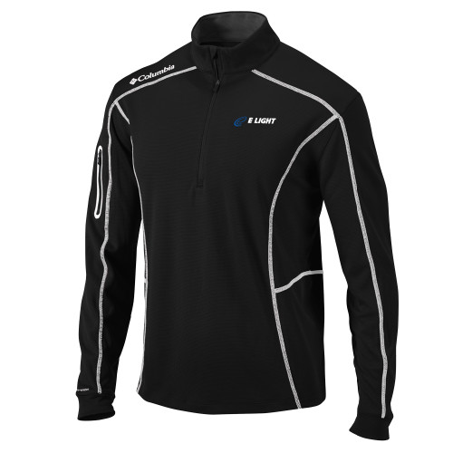  Columbia Black Omni Wick Shotgun 1/4 Zip - E Light Electric