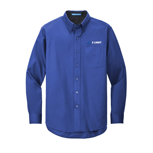  Royal Twill Button Down Long Sleeve - E Light Electric
