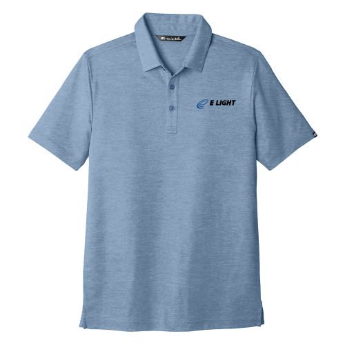  TravisMathew Classic Blue Oceanside Heather Polo - E Light Electric