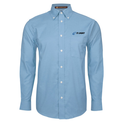  Light Blue Oxford Long Sleeve Shirt - E Light Electric