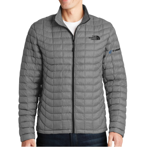  The North Face Grey Thermoball Trekker Jacket - E Light Electric