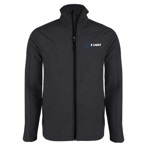  Charcoal Heather Softshell Jacket - E Light Electric