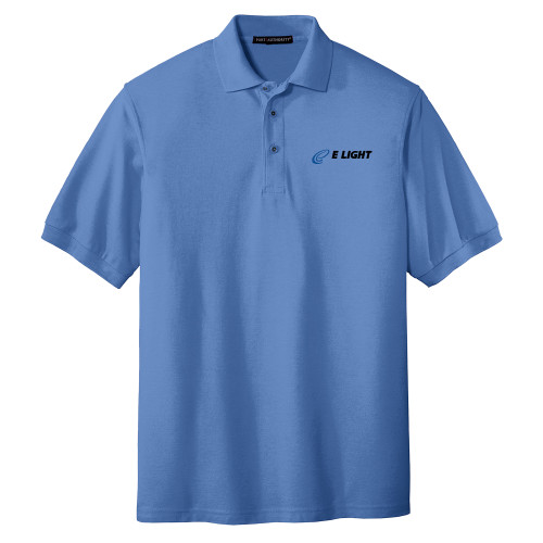  Ultramarine Blue Silk Touch Polo - E Light Electric