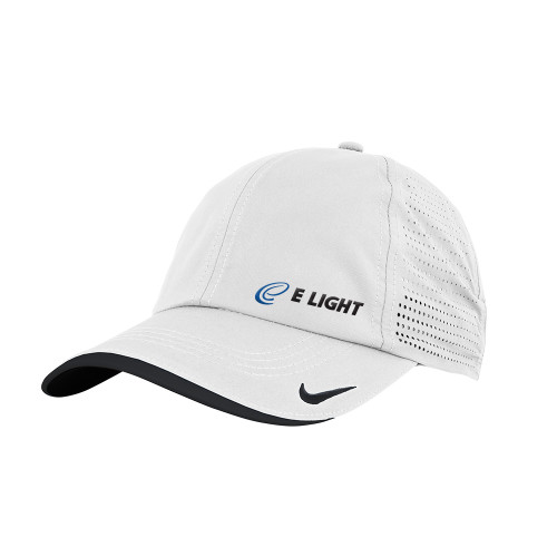  Nike White Dri Fit Perforated Hat - E Light Electric