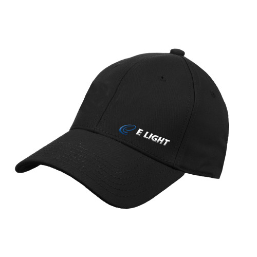  Black Structured Adjustable Pro Style Hat - E Light Electric