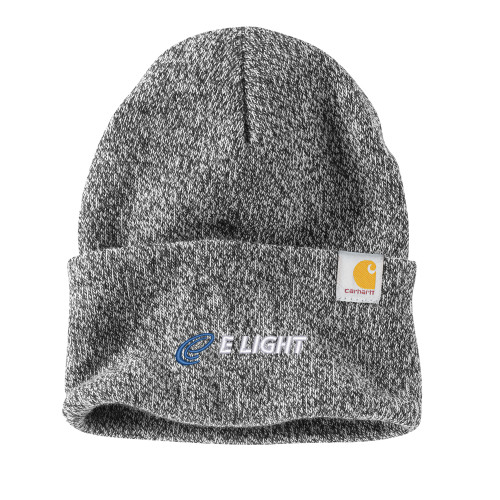  Carhartt Black/White Knit Beanie w/Cuff - E Light Electric