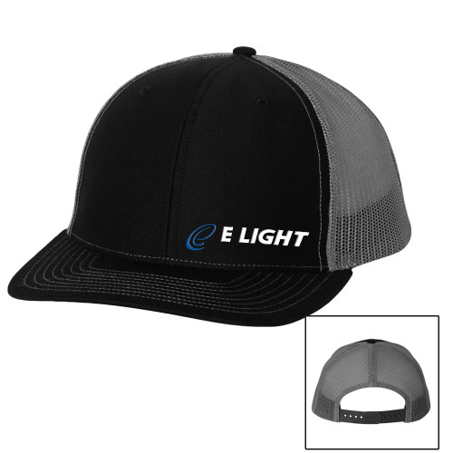  Richardson Black/Charcoal Trucker Hat - E Light Electric