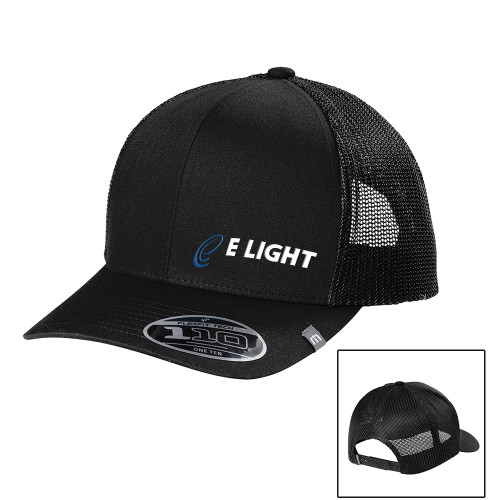  TravisMathew Black Trucker Cap - E Light Electric
