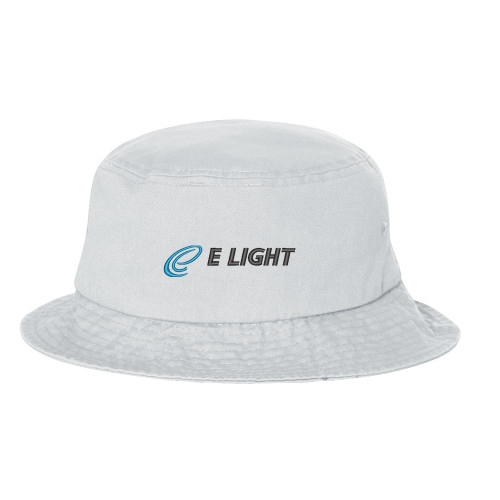  Sportsman White Bucket Hat - E Light Electric