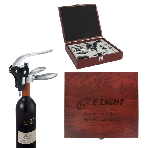  Executive Wine Collectors Set - E Light Electric Engraved