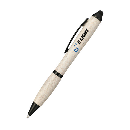  Nash Wheat Straw Ballpoint Beige Stylus Pen - E Light Electric