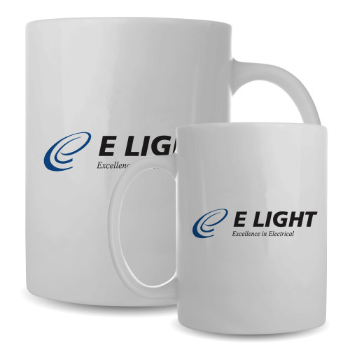  Full Color White Mug 15oz - E Light Electric