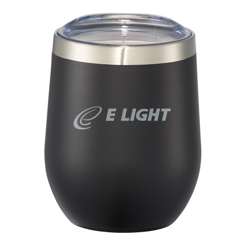  Corzo Vacuum Insulated Black Cup 12oz - E Light Electric Engraved