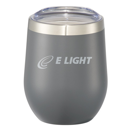  Corzo Vacuum Insulated Charcoal Cup 12oz - E Light Electric Engraved