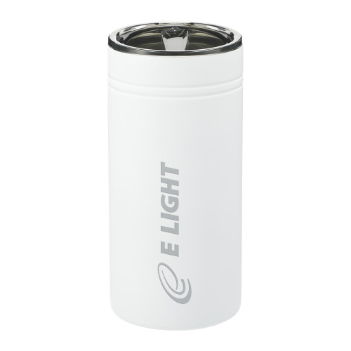  Sherpa Vacuum White Tumbler & Insulator 12oz - E Light Electric Engraved