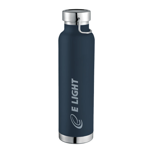  Thor Copper Vacuum Insulated Navy Bottle 22oz - E Light Electric Engraved