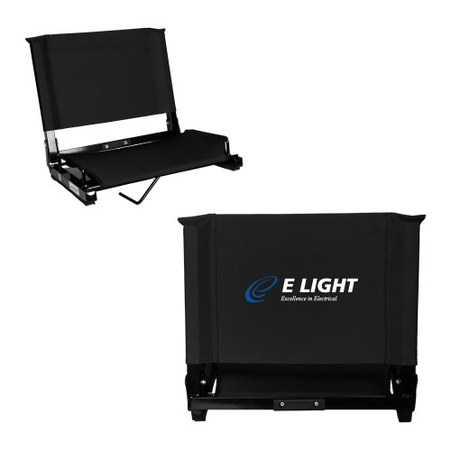  Stadium Chair Black - E Light Electric with Tagline