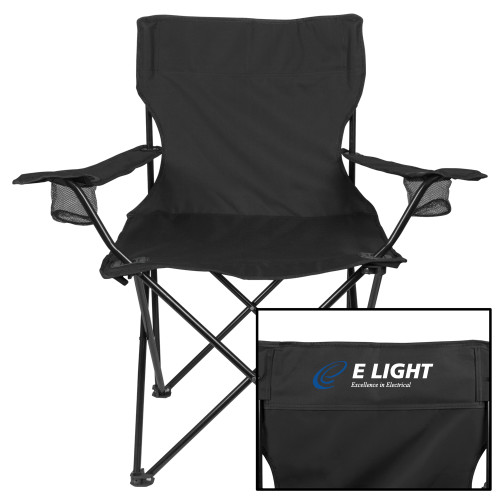  Deluxe Black Captains Chair - E Light Electric with Tagline