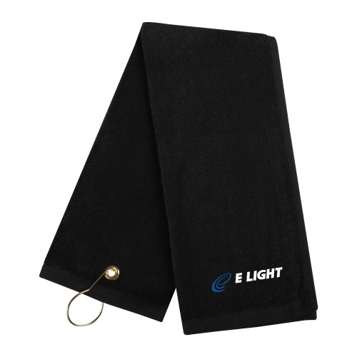  Black Golf Towel - E Light Electric