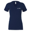 Thumbnail image for  Bella + Canvas Womens Navy V Neck Cotton T Shirt
