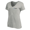 Thumbnail image for  Womens Plus Heather Grey V Neck T Shirt