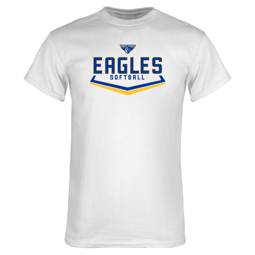  White T Shirt - Softball Plate