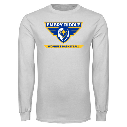  White Long Sleeve T Shirt - Womens Basketball
