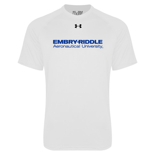  Under Armour White Tech Tee - Embry-Riddle Aeronautical University