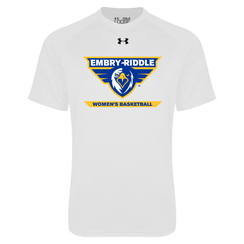  Under Armour White Tech Tee - Womens Basketball
