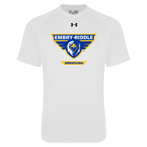  Under Armour White Tech Tee - Wrestling