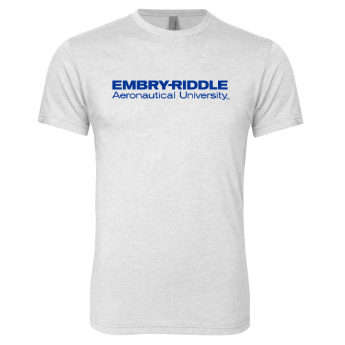  Next Level Heather White Triblend Tee - Embry-Riddle Aeronautical University