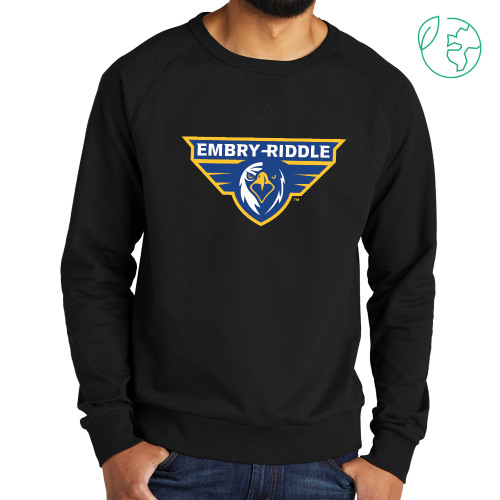 Embry Riddle Prescott Allmade Black Organic French Terry Crewneck Sweatshirt