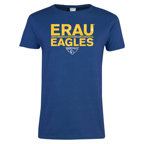  Womens Royal Short Sleeve Tee - ERAU Eagles