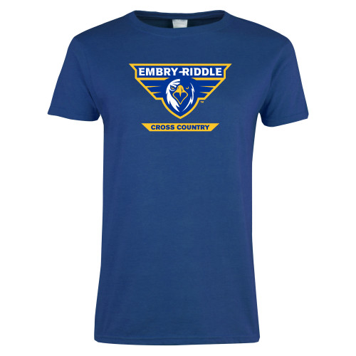  Womens Royal Short Sleeve Tee - Cross Country