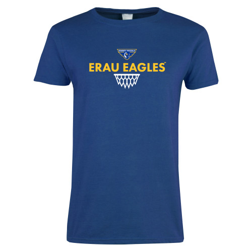  Womens Royal Short Sleeve Tee - Basketball Sharp Net