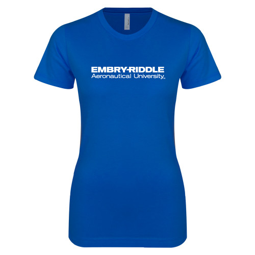  Next Level Womens Royal Boyfriend Tee - Embry-Riddle Aeronautical University