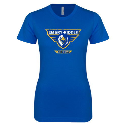  Next Level Womens Royal Boyfriend Tee - Athletic Mark - Arizona Distressed