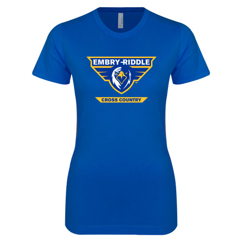  Next Level Womens Royal Boyfriend Tee - Cross Country